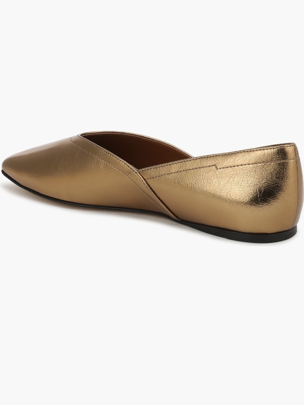 SARTO Metallic Gold adalina flats NWT - Picture 2 of 7
